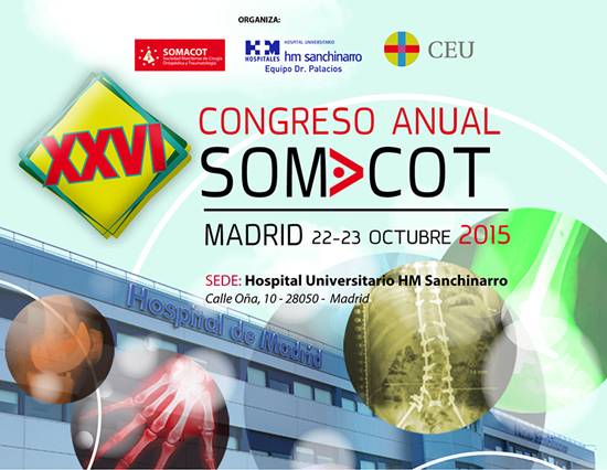 (actualización) 26 Congreso Somacot – 22 y 23 de octubre 2015. Hospital HM Sanchinarro. Madrid